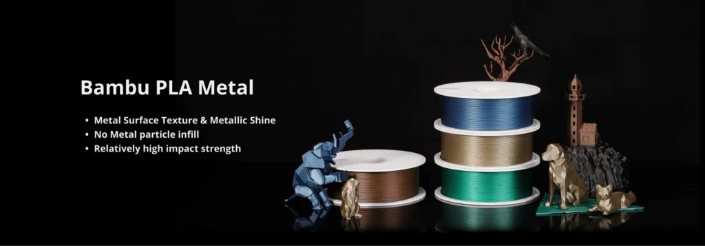PLA Metal - Gri fier metalic - Bambu Lab
