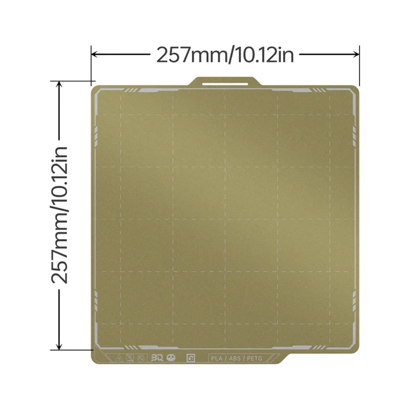 Panda Spring steel sheet PET CF & Textured Pei 257x257 - Image 5