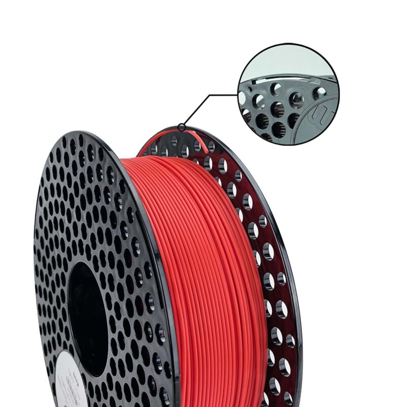 PLA Matte Red - червен мат - Azurefilm - Image 2