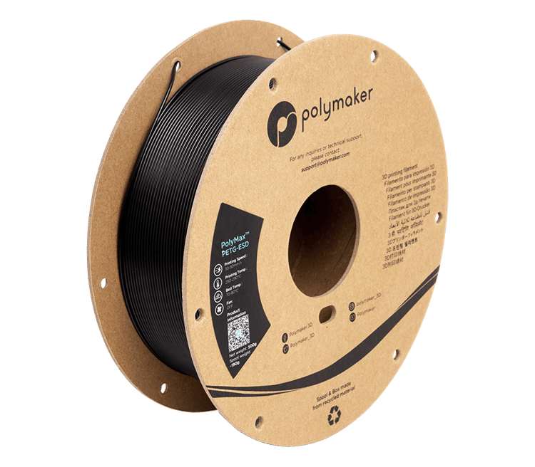 PolyMax PETG - ESD - 500 g - black - POLYMAKER