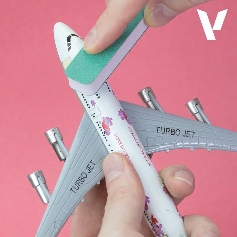 Vallejo T04002 Комплект 3 гъвкави шлайф-гъби (90 × 19 × 12 мм) - Image 2
