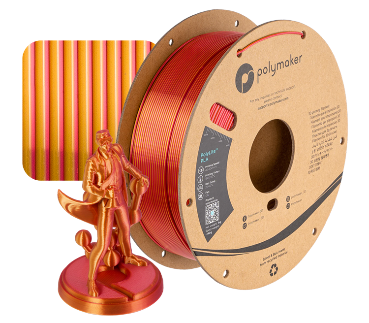 PLA Silk Sunset (Златно-Червено) 1000g Panchroma