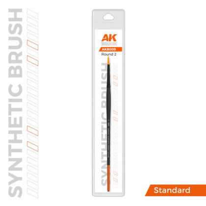 Кръгла четка за детайли и бази AK Synthetic Round Brush 2