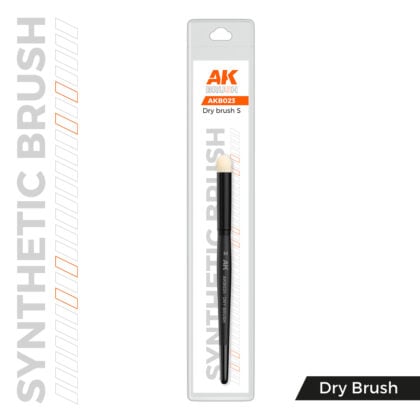Четка за моделизъм AK Dry Brush S - синтетична