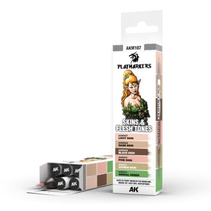AK-Interactive AK M107 Комплект маркери Playmarker – Телесни тонове
