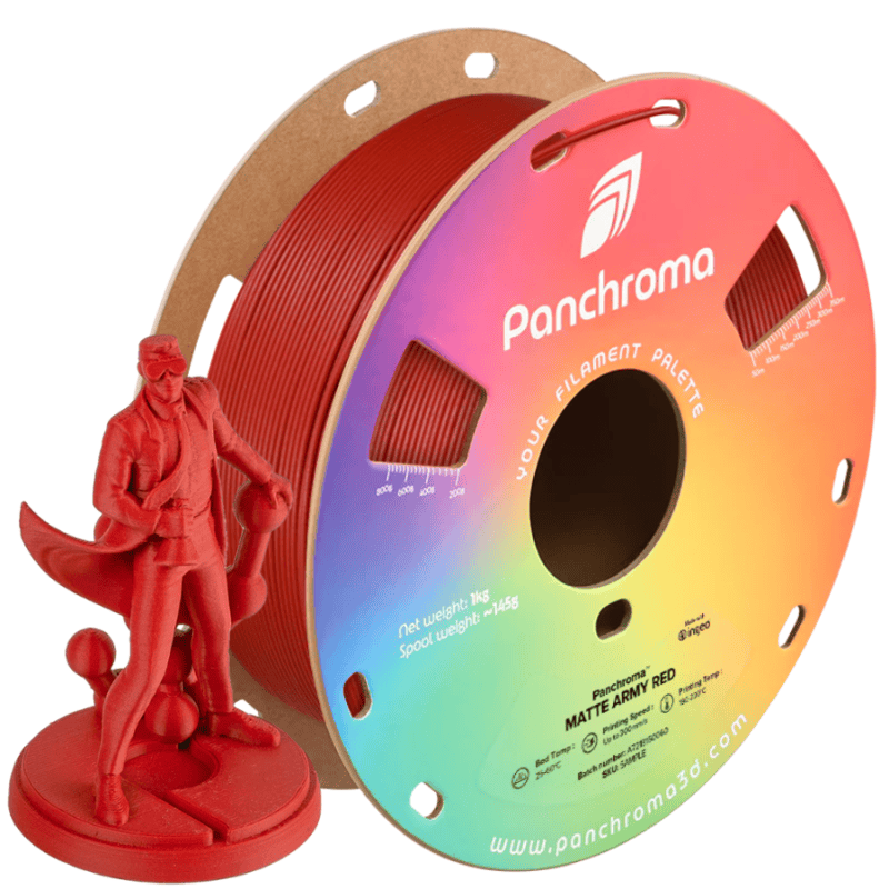 Panchroma Matte PLA - Военно червено - Polymaker