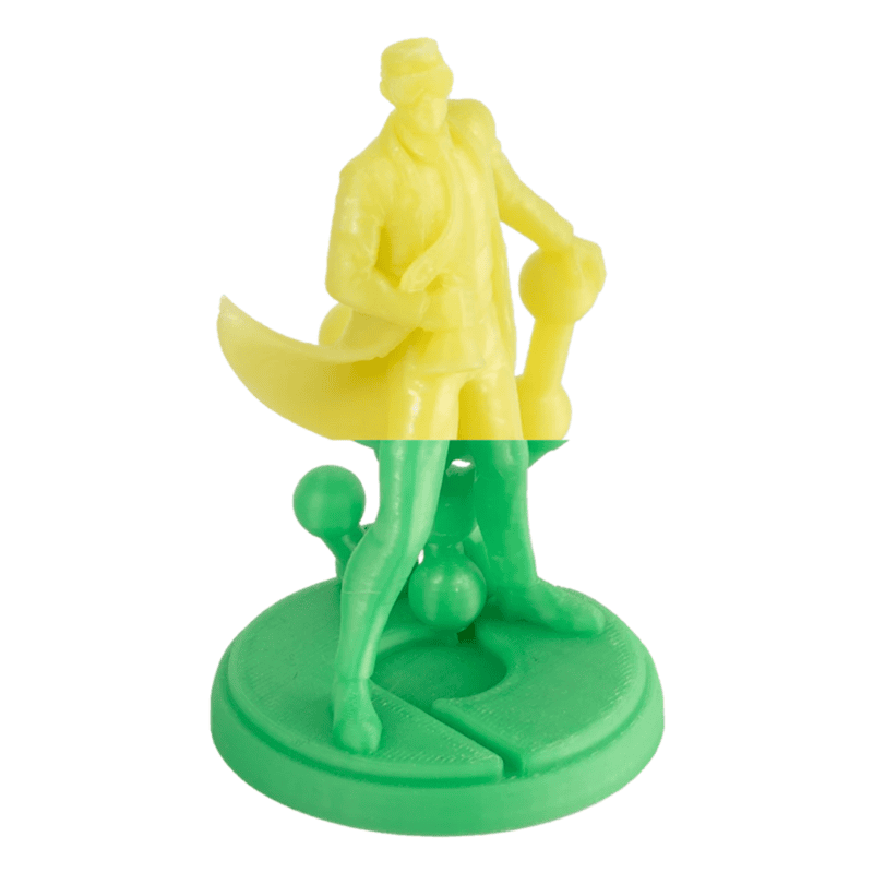 PolyLite PLA - температуро променящ се цвят от зелен към лайм - temperature color change green to lime - Polymaker - Image 2