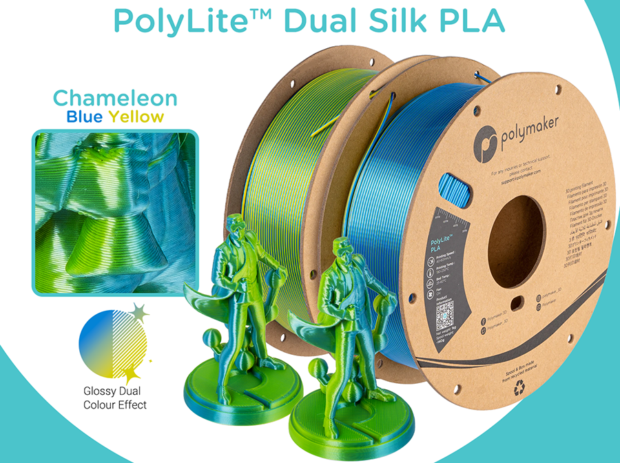 Panchroma Dual Silk Banquet Злато-Маджента 1000g Polymaker