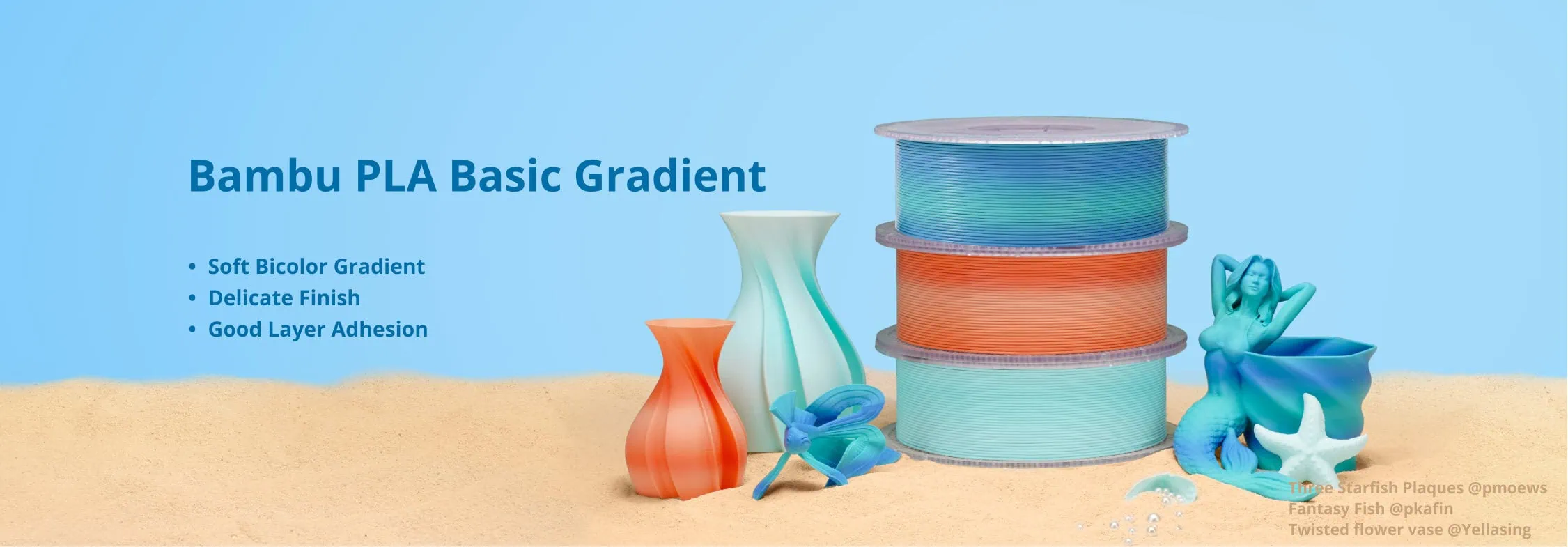 PLA Basic Gradient Dusk Glare 1000g Bambu Lab