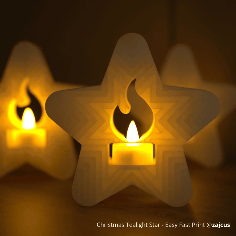 D37.2x36.6mm LED Flame Tea Light Candle Set (12pcs) - Image 3