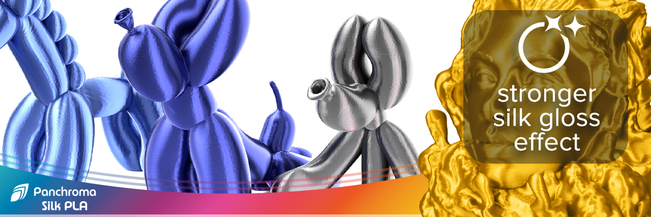 Silk PLA Черно 1000g Panchroma
