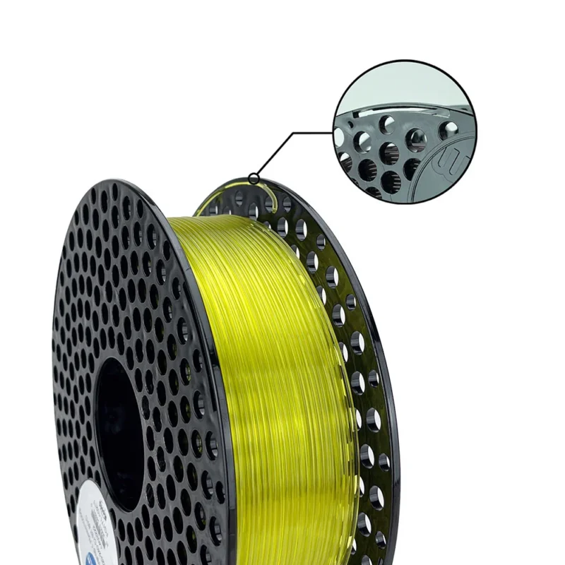PETG Transparent Yellow- прозрачно жълто - Azurefilm - Image 2