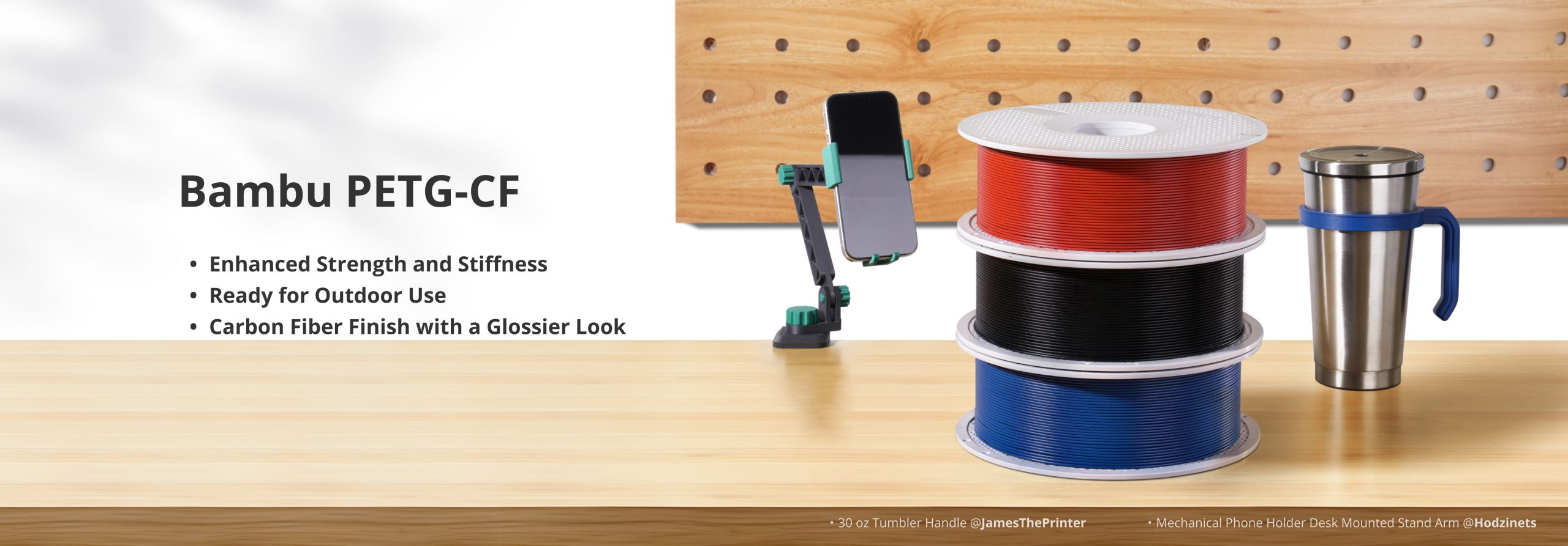 PETG CF Refill Черно 1000g Bambu Lab