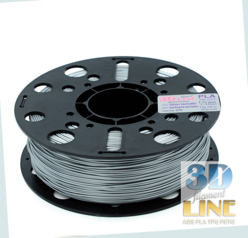PLA - сребърен металик 3DLine (произведено в България) - Image 2