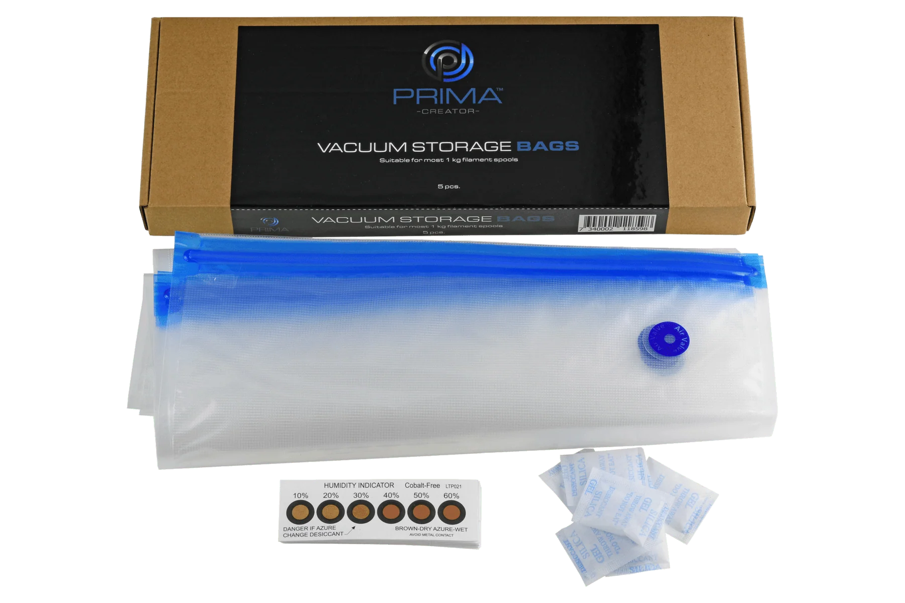 Вакуумни торбички за филамент - Vacuum storage kit 5бр.  - Prima - Image 2
