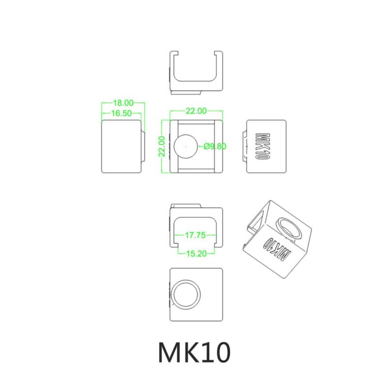Силиконов ръкав за MK10 Hotend - Image 4