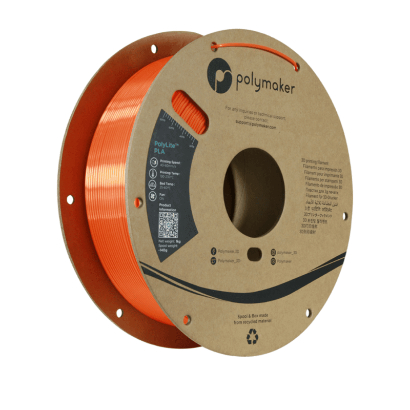 PolyLite Silk PLA - Оранжев - Polymaker