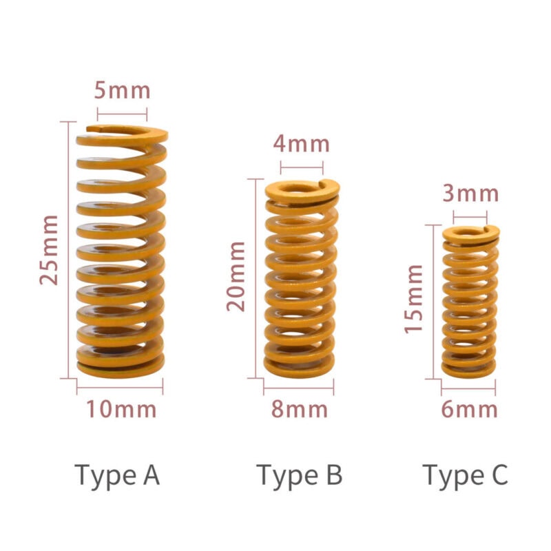Усилени стоманени пружини 6X15mm (комплект 4 броя)