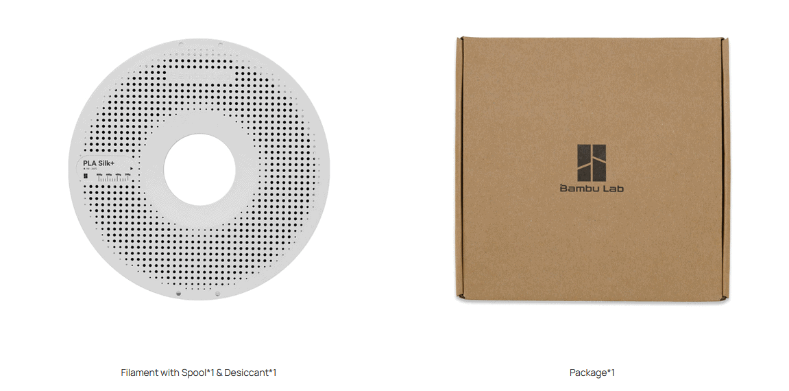 PLA Silk+ Бяло 1000g Bambu Lab