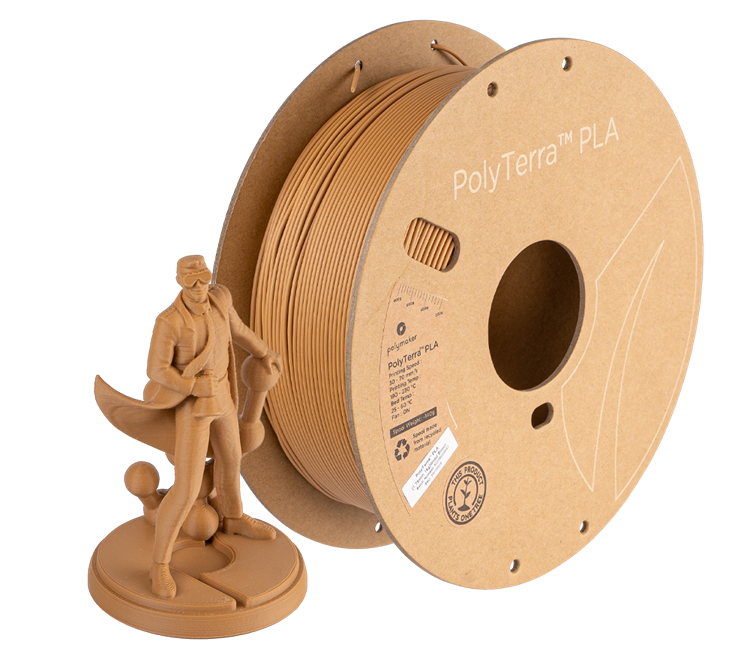 PolyTerra PLA Дървесно Кафяво 1000g Polymaker